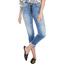 Rachel Roy Womens Denim Tapered Skinny Cropped Jeans, Blue, 30 / 26L