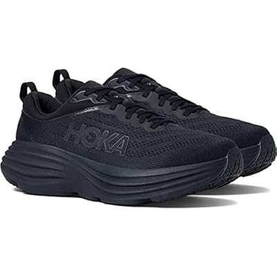 HOKA ONE ONE | Mens, Running Sneakers Black Monochrome, 10