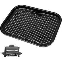 Criditpid Woodfire Outdoor Flat Top Griddle Plate Replacement Parts for Ninja OG700 Series Woodfire Grills, 15" x 11" XSKGRDPLT Woodfire Griddle Plate for Ninja Woodfire Outdoor Grill Accessories.