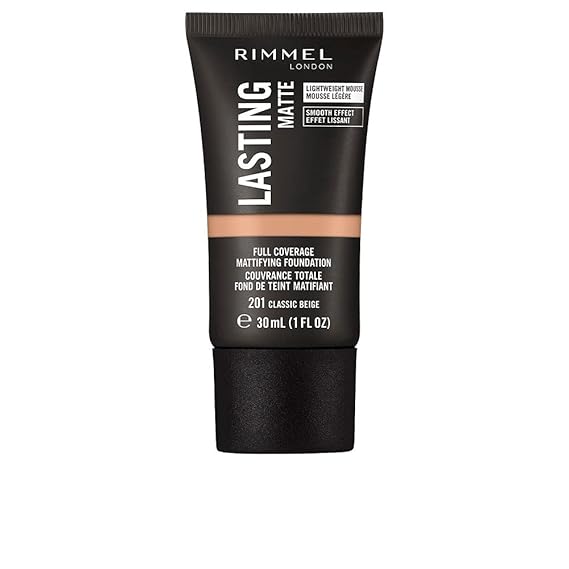 Rimmel Lasting Matte Full Coverage Foundation - 201 Classic Beige