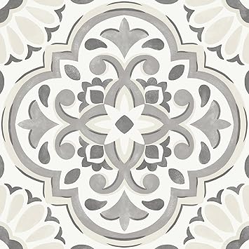 FloorPops Gray Massimo Peel & Stick Floor Tiles, FP3988