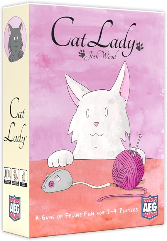 AEG Cat Lady Board Game | Collect Toys and Rescue Cats | Family Card Drafting Game for 2-4 Players | Ages 10 | Easy to Learn & Plays in 30 Minutes
