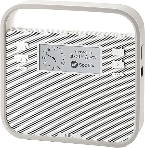 Invoxia Smart portable speaker with built-in Alexa Voice Service, Grey